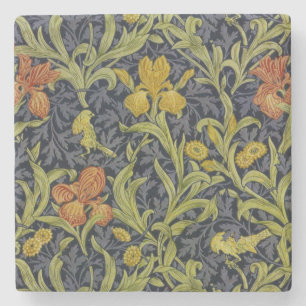 Iris-Muster (von William Morris) Steinuntersetzer