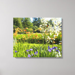 Iris N Taglilien gepackte Canvas Prints Leinwanddruck