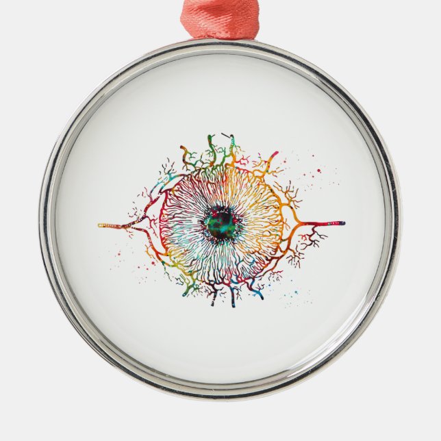 Iris Ornament Aus Metall (Vorne)