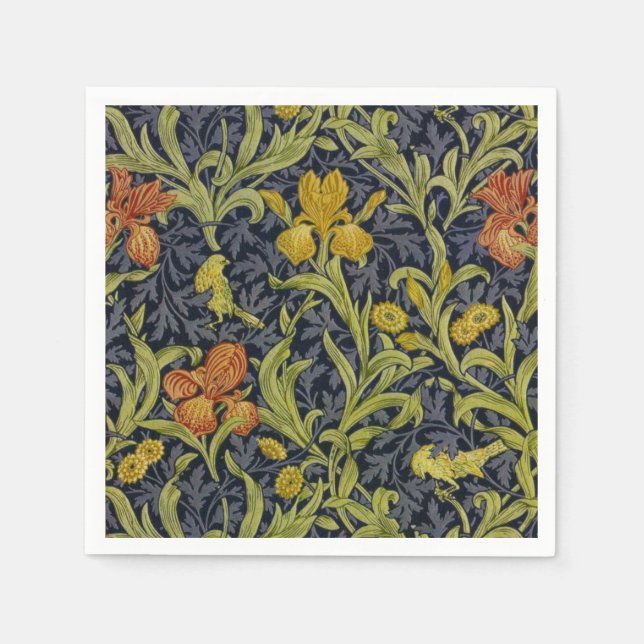 Iris Pattern (von William Morris) Serviette (Vorderseite)