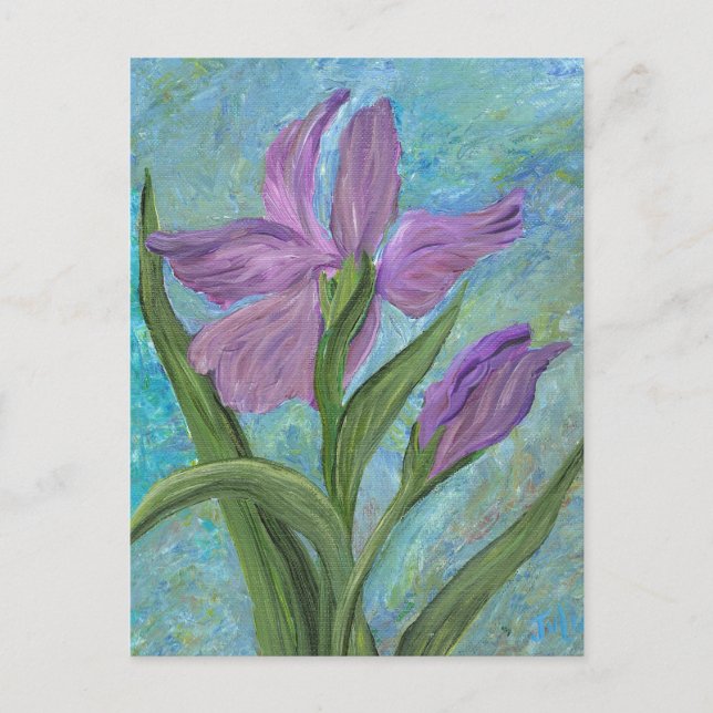 Iris Postcard Postkarte (Vorderseite)