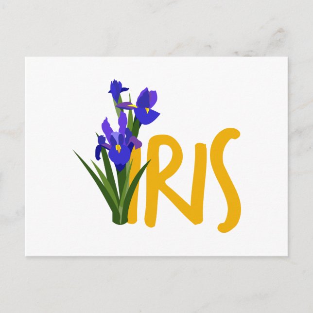 Iris Postkarte (Vorderseite)