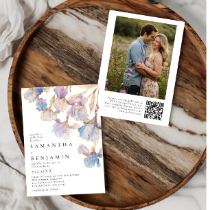 Iris QR Code Wedding Foto Einladung