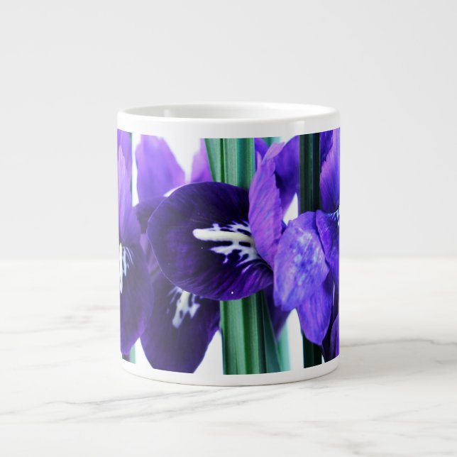 Iris Reticulata Tunnel-bohrwagenTasse Jumbo-Tasse (Vorderseite)