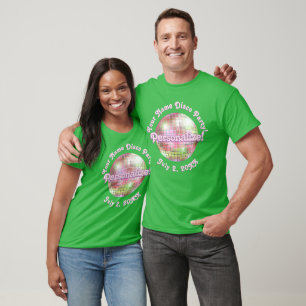 Iris Retro Disco Ball PERSONALISIERTER T - Shirt