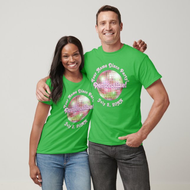 Iris Retro Disco Ball PERSONALISIERTER T - Shirt (Unisex)