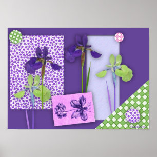 Iris Scrapbook Poster