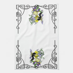 Iris Shadow Fairy Geschirrtuch