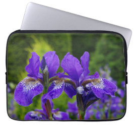 Iris sibirica Blumenfotografie Laptopschutzhülle