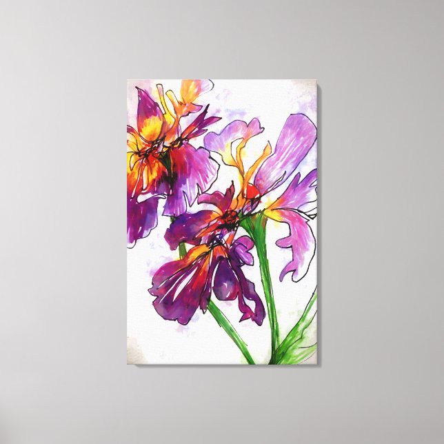 Iris Sie waren hier Leinwanddruck (Vorderseite)
