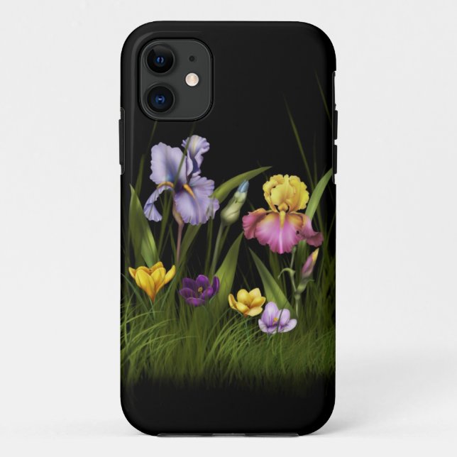 Iris u. Krokus iPhone4 Case-Mate iPhone Hülle (Rückseite)