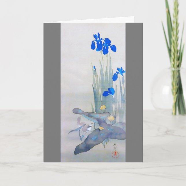 Iris und Bird, Watanabe Seitei Karte (Vorderseite)