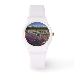 Iris und Lupine Garden und Teton Range, Armbanduhr