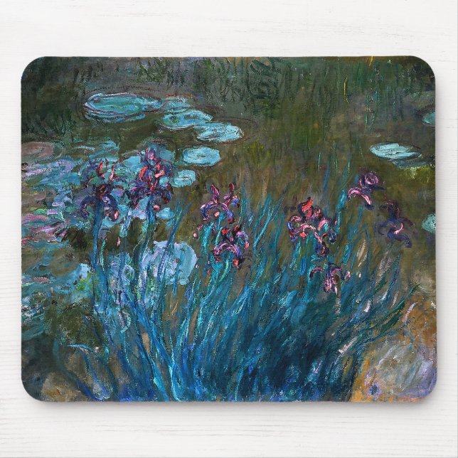 Iris und Wasser-Lilien, Claude Monet Mousepad (Vorne)