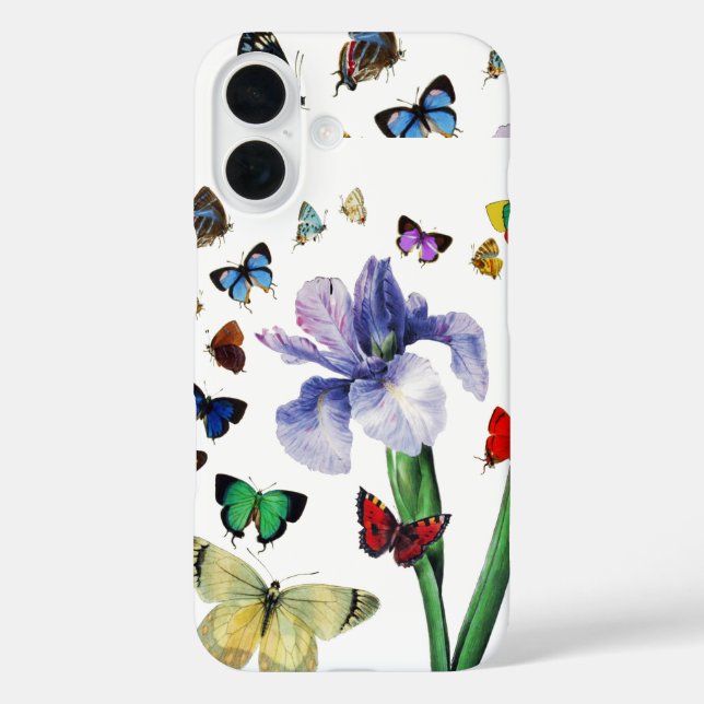 IRIS UNTER DEN FARBSCHÜTTERFLIESSEN Weiße Blüte Case-Mate iPhone Hülle (Rückseite)