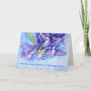 "Iris Vase"-Farbkarte Karte