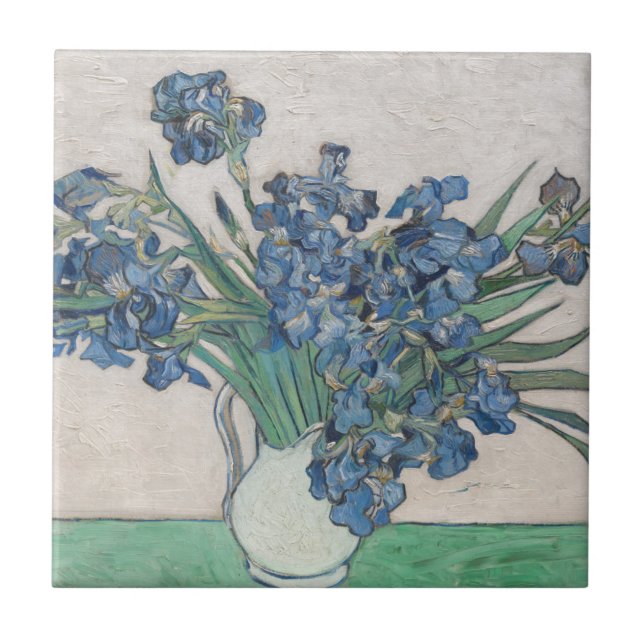 Iris Vincent van Goghs |, 1890 Fliese (Vorderseite)