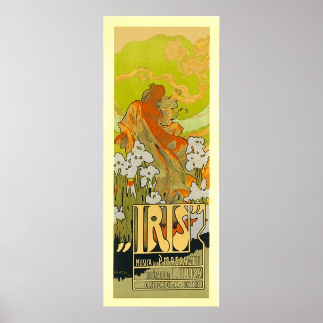 IRIS Vintage französische Werbung Poster (Vorne)