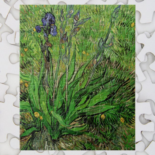Iris von Vincent van Gogh, Blume im Vintagen Garte Puzzle (Von Creator hochgeladen)