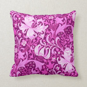 Iris Williams Morris und Lilie, Amethyst Lila Kissen