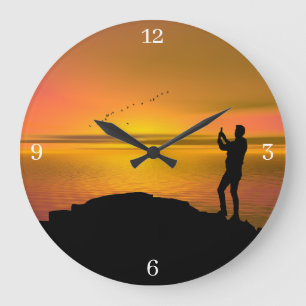Irisbild für die Acrylmauer-Uhr Große Wanduhr