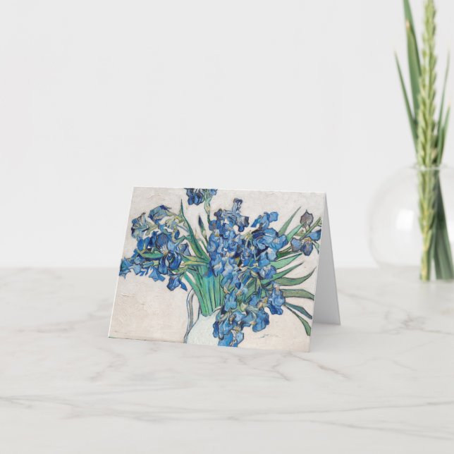 Irisch (1890) von Vincent Van Gogh. Dankeskarte (Vorderseite)