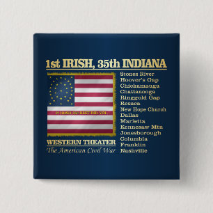 Irisch, 35. Indiana Infantry (BH) Button