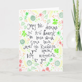 Irisch Alle waren irisch Feiertagskarte