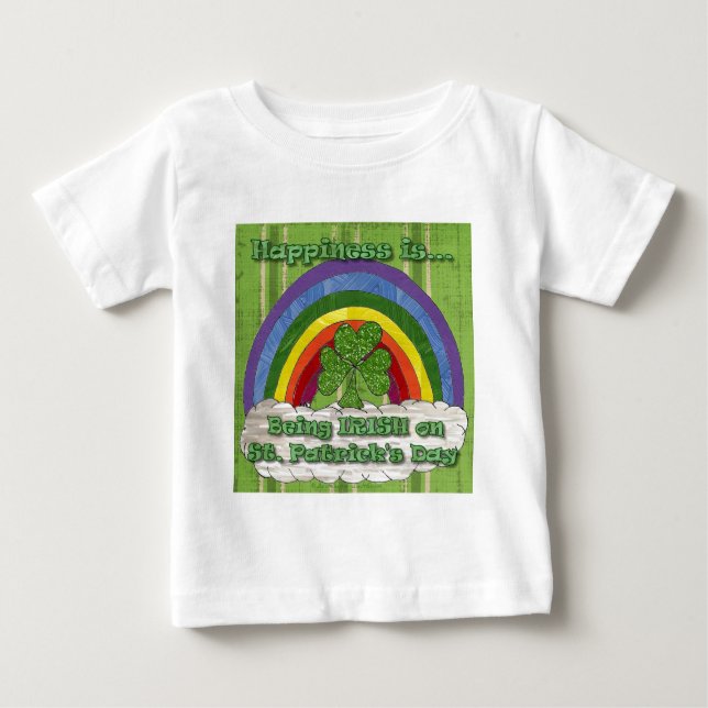 Irisch am St. Patrick's Day Baby T-shirt (Vorderseite)