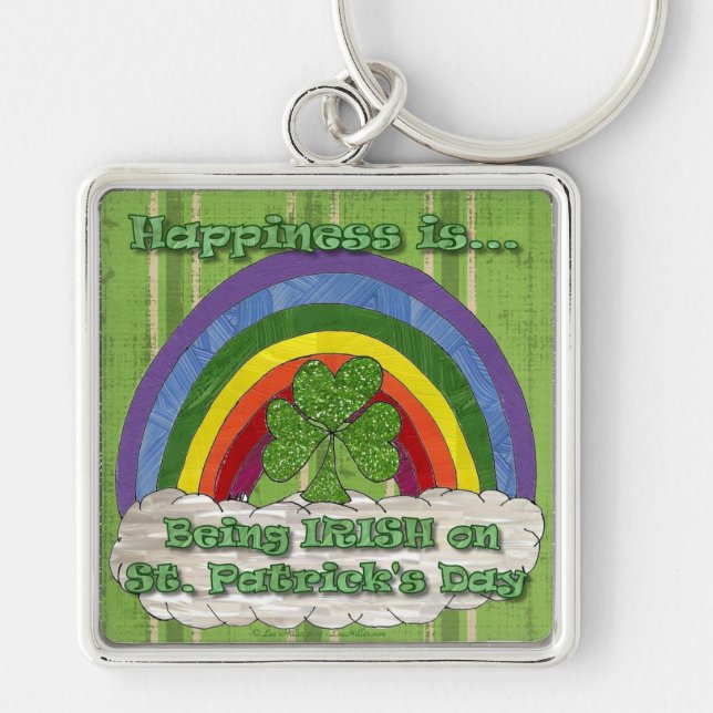 Irisch am St. Patrick's Day Schlüsselanhänger (Vorne)