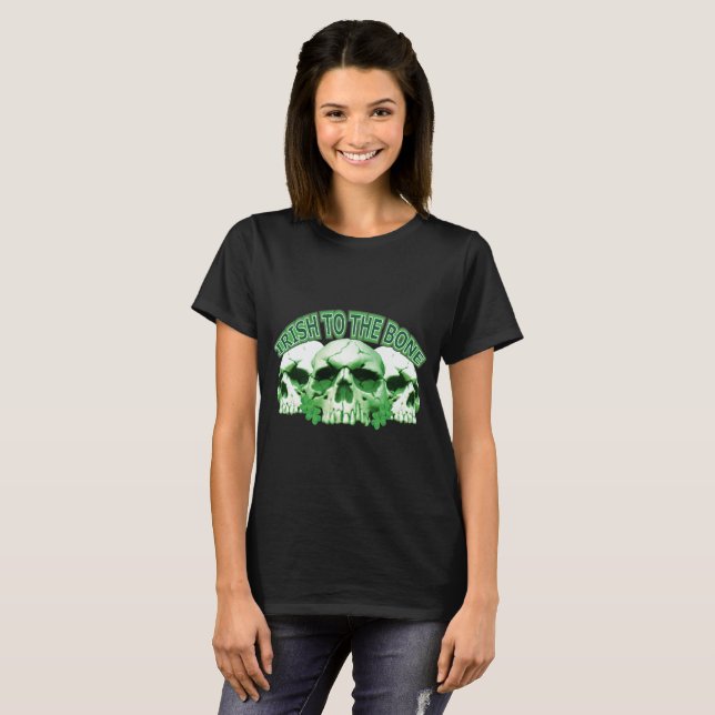 Irisch auf den Knochenhals T-Shirt (Vorne ganz)