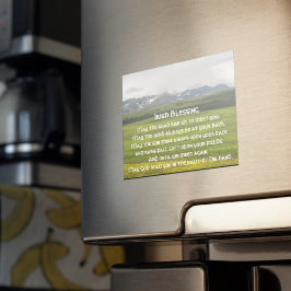 Irisch Blessing Green Valley Foto Magnetic Card Magnetkarte