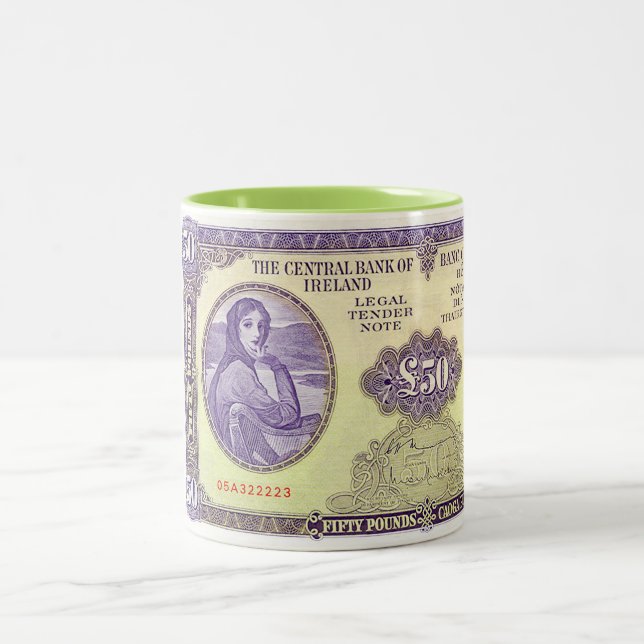 Irisch für Zwei-Tone-Tasse Zweifarbige Tasse (Mittel)