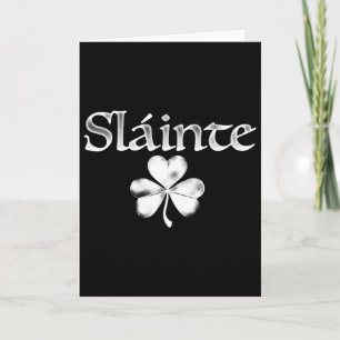Irisch Grün Slainte Sankt Paddy's Kleeblatt Gut Er Karte