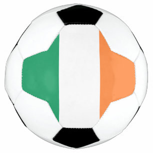 Irisch-grüne, weiße Orange-Trikolorenflagge patrio Fußball