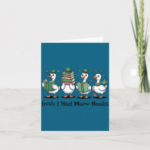 Irisch hatte mehr Bücher lustiger St. Patricks Tag Karte