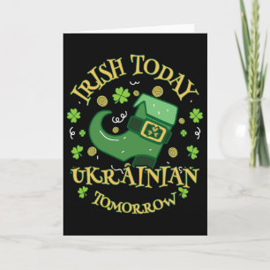 Irisch heute Ukraine morgen St. Patrick's Day  Karte