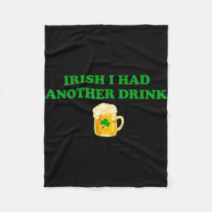 Irisch ich hatte ein weiteres lustiges Shamrock-Bi Fleecedecke