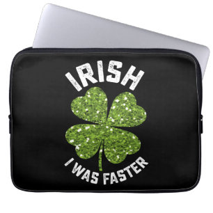 Irisch Ich War Schneller Laufen Laufen St Patricks Laptopschutzhülle