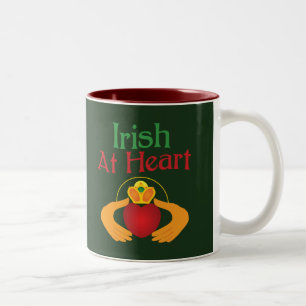 Irisch im Herzen Zweifarbige Tasse