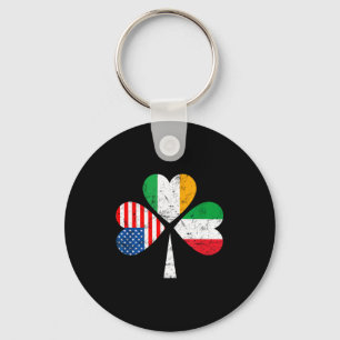Irisch Italienisch Amerikanische Flagge Irland Ita Schlüsselanhänger