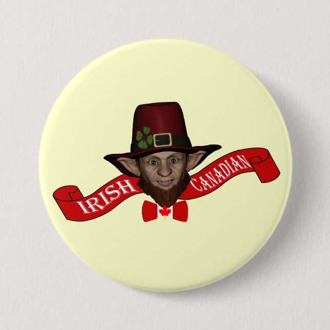 irisch-kanadisch lustig patriotisch button (Vorderseite)