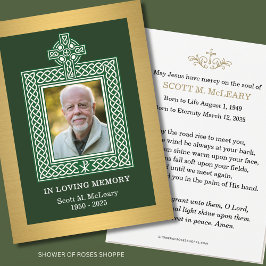 Irisch-katholisches Gedenkkreuz mit Chi-Rho