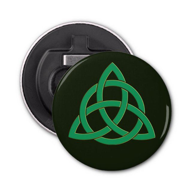 Irisch-keltisches Erbe - Der Dreifaltigkeitsknoten Flaschenöffner (Vorderseite)
