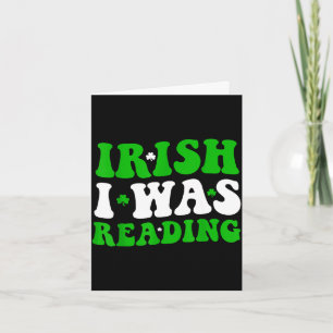 Irisch las ein Shamrock-St.-Patricks-Tag-Buch Karte