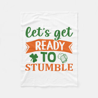 Irisch Lasse bereit zum Stolpern Fleecedecke