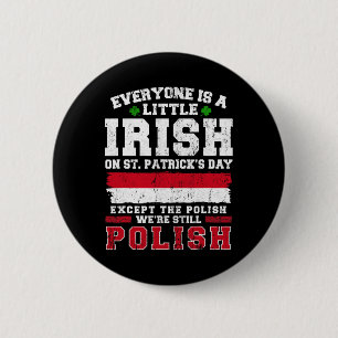 Irisch Polnisch St Patricks Day Polnische Scherere Button