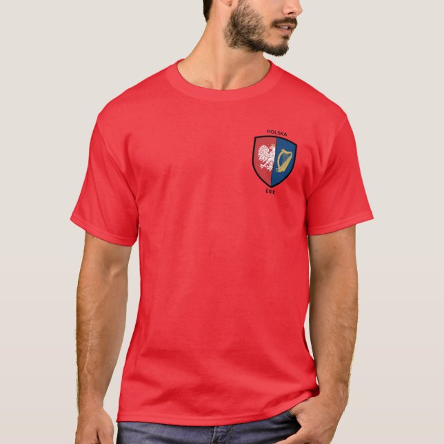 Irisch-Polnisches Erbe T-Shirt (Vorderseite)