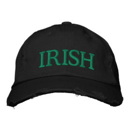 Irisch-Schwarz-Brauch cool St. Patricks Bestickte Baseballkappe