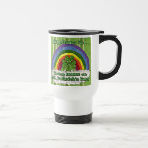 Irisch sein an St. Patricks Tag Reisebecher